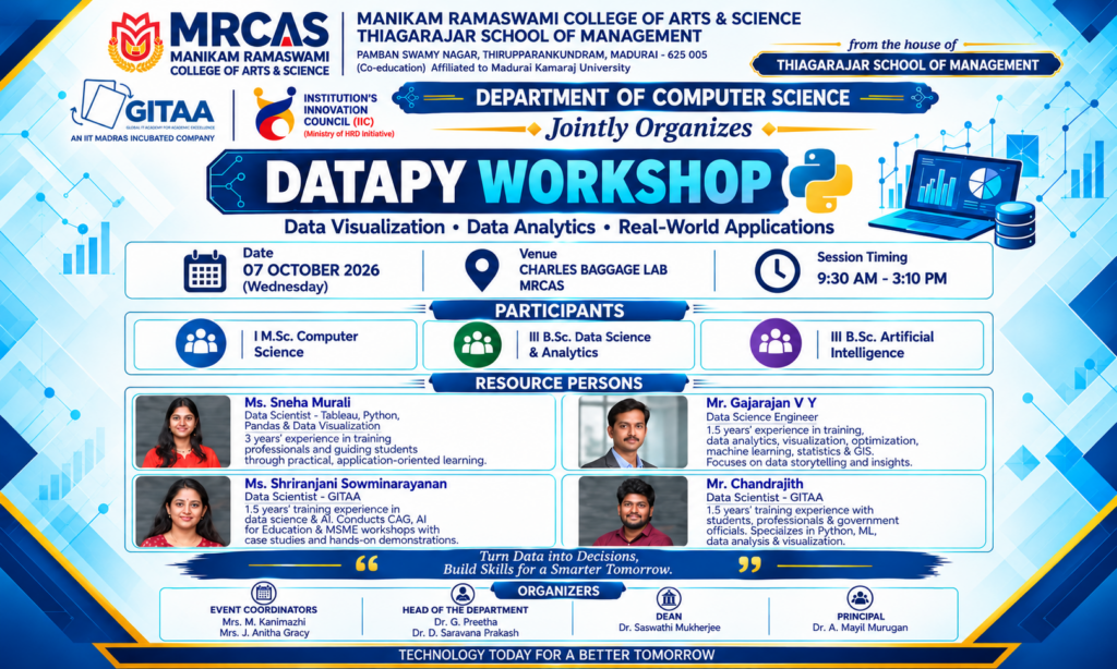 Datapy Workshop Tech Event Poster